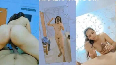 Desi thamizh Teen Girl blowjobs and Riding BF Cock