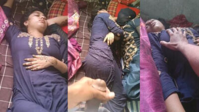 Young Cousin Brother trying to pressing sleeping sister boobs viral mms