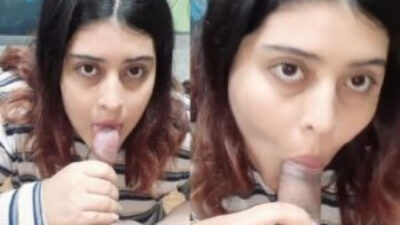 Hot Newly Married Wife amazing Blowjob to Husband Cock mms clip