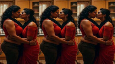 Desi Big Boobs Nanad and Bhabhi Lesbian mms