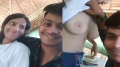 Bengali Boy Sucking Boobs of Her Cousin Sister at home
