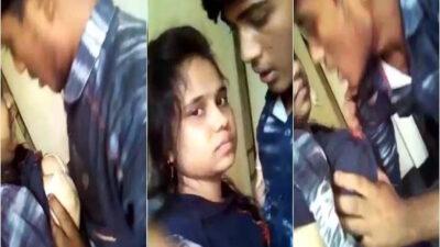 Bangali college girl squeezing boobs mms video