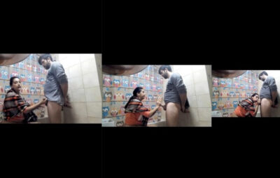 Mallu Hot Aunty Amazing Blowjob of her Neighbor in Bathroom Viral Mms
