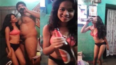 Desi village Tamil Girl Sex with Boyfriend after Drunk